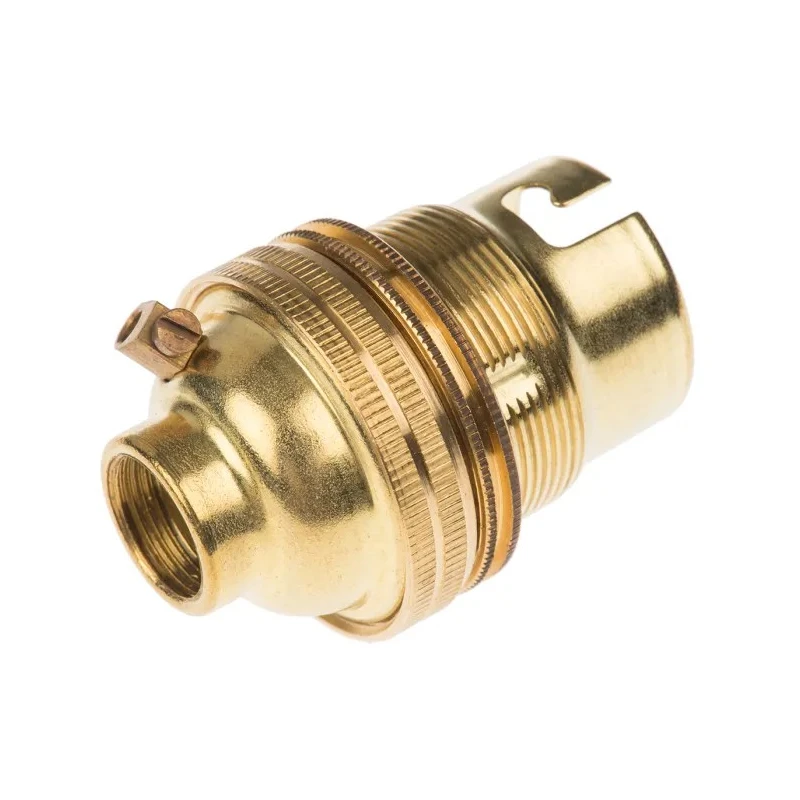 S Lilley & Son Brass GLS Lamp Holder B22 Screw Snap-Fit 44.7mm x 32mm 3003E