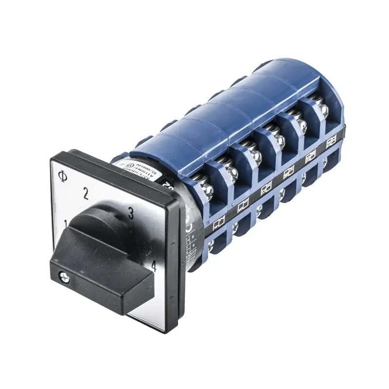Kraus & Naimer 4 Position, 3 Pole, Knob Actuator Cam Switch 50A 690V Panel Mount C32.A271/GBA001.E
