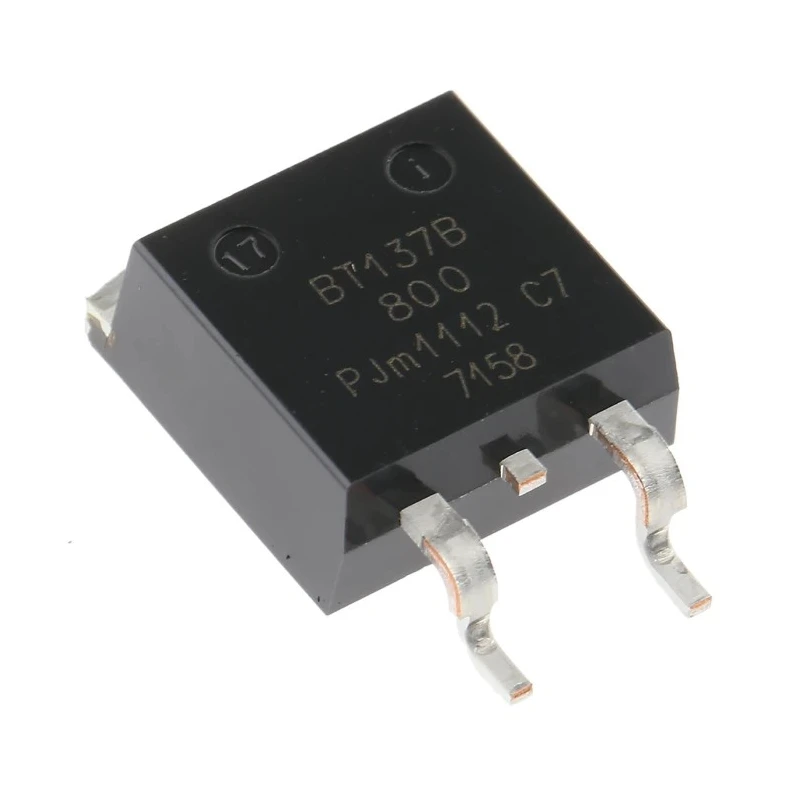 WeEn Semiconductors Co., Ltd Surface Mount 3-Pin TRIAC 800 V, Gate Trigger 1.5 V BT137B-800F,118