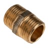 RS PRO Bronze Brass Pipe Fitting Straight Nipple Male BSPT 1/2 in to Male British Standard Parallel Pipe 1/2 in 297-2250