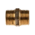 RS PRO Bronze Brass Pipe Fitting Straight Nipple Male BSPT 1/2 in to Male British Standard Parallel Pipe 1/2 in 297-2250