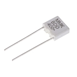 KEMET MMK Film Capacitor, ±5 % Tolerance, 1 nF, 400 V dc, 200 V ac, Through Hole MMK5102J400J01L15.0CBULK