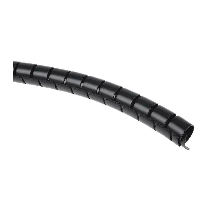 RS PRO Black Nylon Spiral Cable Wrap, 23 mm Maximum Bundle Diameter, 0.9 mm Wall Thickness, 5 m Length 288-4923