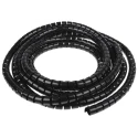 RS PRO Black Nylon Spiral Cable Wrap, 23 mm Maximum Bundle Diameter, 0.9 mm Wall Thickness, 5 m Length 288-4923