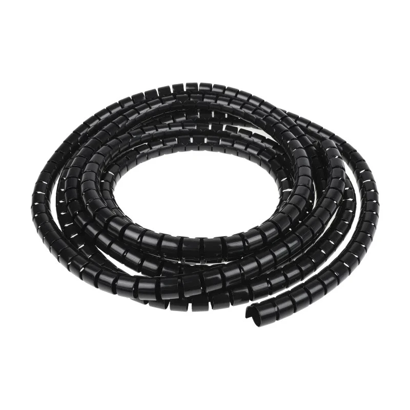 RS PRO Black Nylon Spiral Cable Wrap, 23 mm Maximum Bundle Diameter, 0.9 mm Wall Thickness, 5 m Length 288-4923