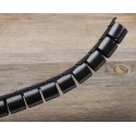 RS PRO Black Nylon Spiral Cable Wrap, 23 mm Maximum Bundle Diameter, 0.9 mm Wall Thickness, 5 m Length 288-4923