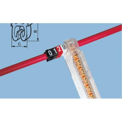 Legrand Cable Marker, 1200 Pieces, Model 0 382 13