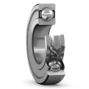 SKF Single Row Deep Groove Ball Bearing 17 mm ID, 26 mm OD, 5 mm Width, Shielded 61803-2Z
