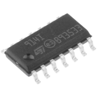 STMicroelectronics Operational Amplifier 1 MHz Gain Bandwidth, 14-Pin SOIC, 16V TS914ID