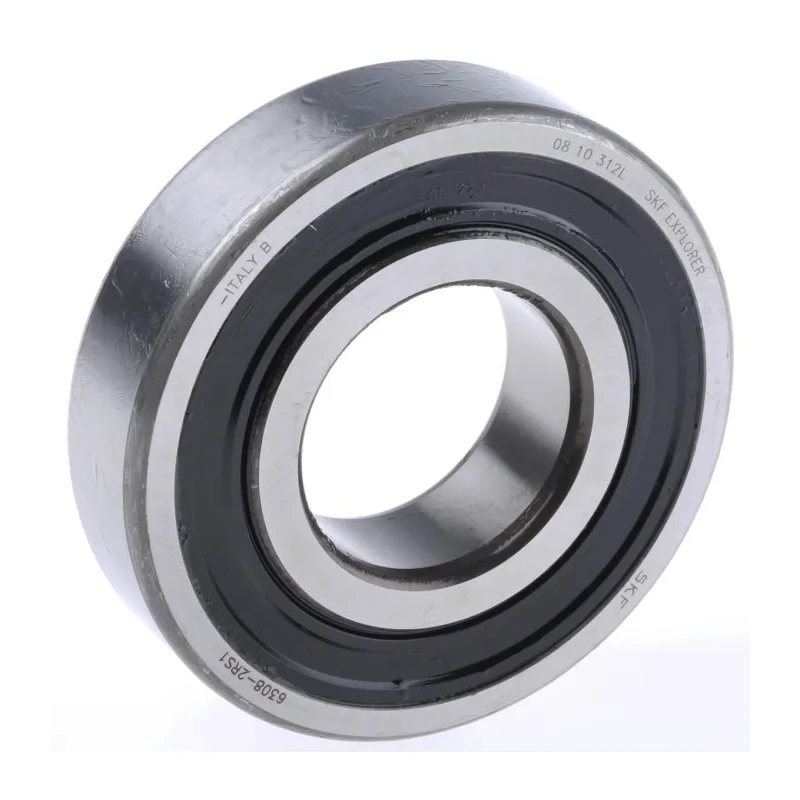 SKF 1 Row Single Deep Groove Ball Bearing, 40 mm Inside Diameter, 90 mm Outside Diameter, 23 mm Race Width, Sheet 6308-2RS1