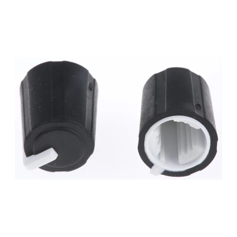 Sifam Black 11.5 mm Knob Diameter Push-On Thermoplastic Elastomer Potentiometer Knob for 6 mm Splined 3/03/TP110-006/237/224