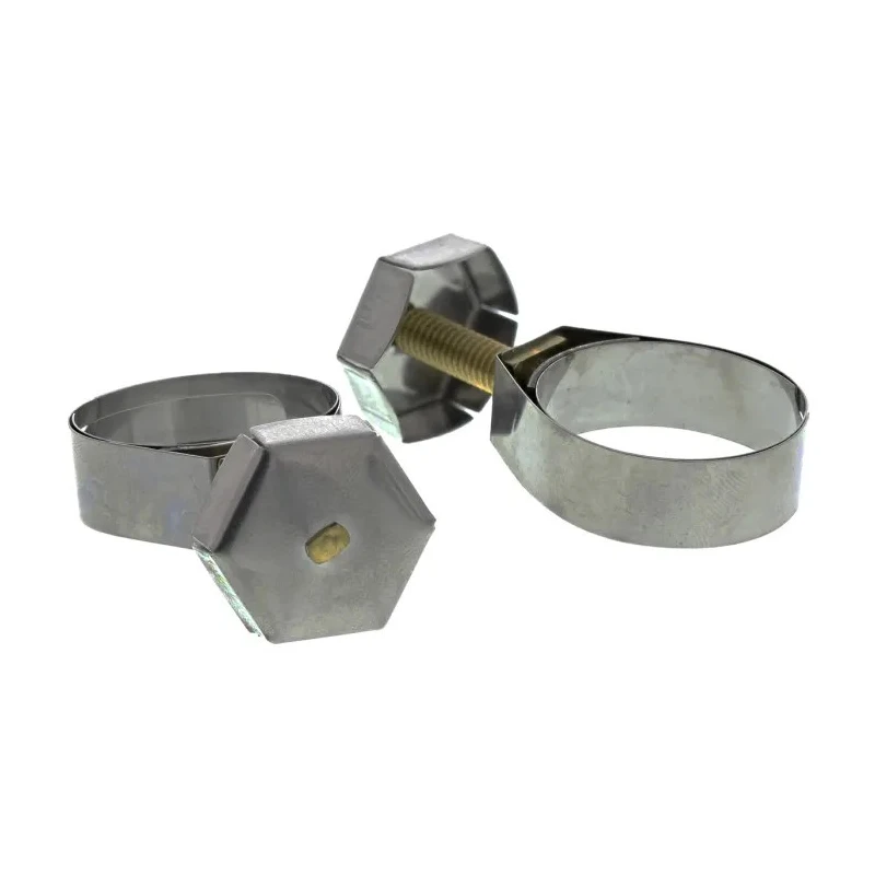 Unex Brass Bolt, Stainless Steel Thumb Hex Hose Clip 25-30 mm ID 9934