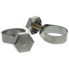 Unex Brass Bolt, Stainless Steel Thumb Hex Hose Clip 25-30 mm ID 9934