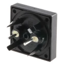 Schurter IP65 Black Tactile Switch SPST Momentary 125mA 24V AC IP65 Rated IP65