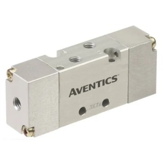 EMERSON ? ASCO Pneumatic Solenoid Valve Pilot Metric, 5 Ports, M5 Thread, 8 bar Pressure, Aluminium Body 51900078