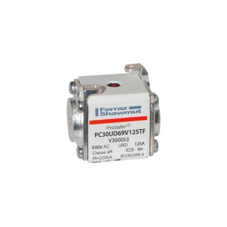 Mersen 125A Size 30 FF Square Body Fuse 700V V300053 / PC30UD69V125TF
