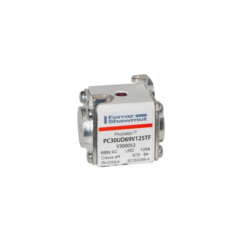 Mersen 125A Size 30 FF Square Body Fuse 700V V300053 / PC30UD69V125TF