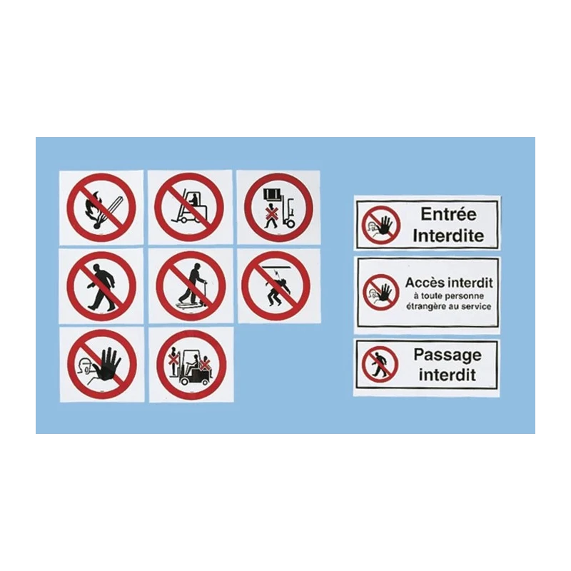Brady Polyethylene Terephthalate Entrée interdite Prohibition Sign, French STF 359-297X105-B7541