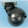Guitel Hervieu Swivel Castor with 40 mm Rubber Wheel, 40 kg Load Capacity, Pressed Steel Frame 174110000