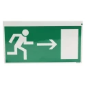 Brady Polyethylene Terephthalate Non-Illuminated Emergency Exit Sign 210mm x 105mm PIC 359-210X105-B7541 (BRANDED)