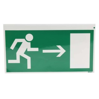 Brady Polyethylene Terephthalate Non-Illuminated Emergency Exit Sign 210mm x 105mm PIC 359-210X105-B7541 (BRANDED)