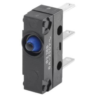 Crouzet Button Micro Switch Quick Connect Terminal 10A 250V ac 4V dc SPDT IP67 83186002