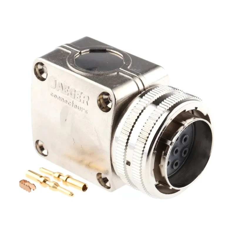 Jaeger Circular Connector 12 Contacts Cable Standard Male IP50 IP54 15A MIL-DTL-5015 6327 120 06