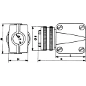 Jaeger Circular Connector 12 Contacts Cable Standard Male IP50 IP54 15A MIL-DTL-5015 6327 120 06