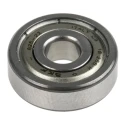 SKF Single Row Deep Groove Ball Bearing, 5 mm Inside Diameter, 16 mm Outside Diameter, Shielded, Series 2 Light, Model 625-2Z