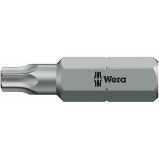 Wera Screwdriver Bit, 6.35 mm Hex Drive, T27 Tip, 25 mm Overall Length, 1-Piece 05066520001