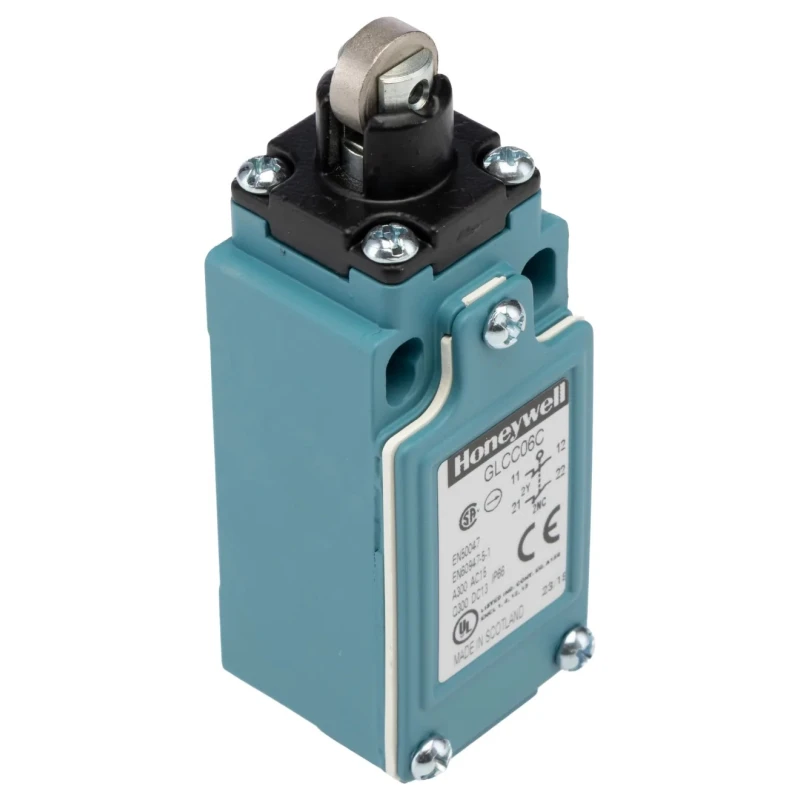 Honeywell GLC Series Roller Plunger Limit Switch 2 NC Contacts IP66 Die Cast Zinc Epoxy Coated Housing 600V AC GLCC06C