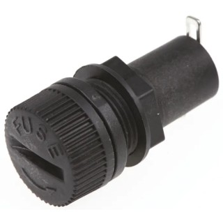Eaton 6.3A Panel Mount Fuse Holder 1P-Pole 250V AC HTC-30M