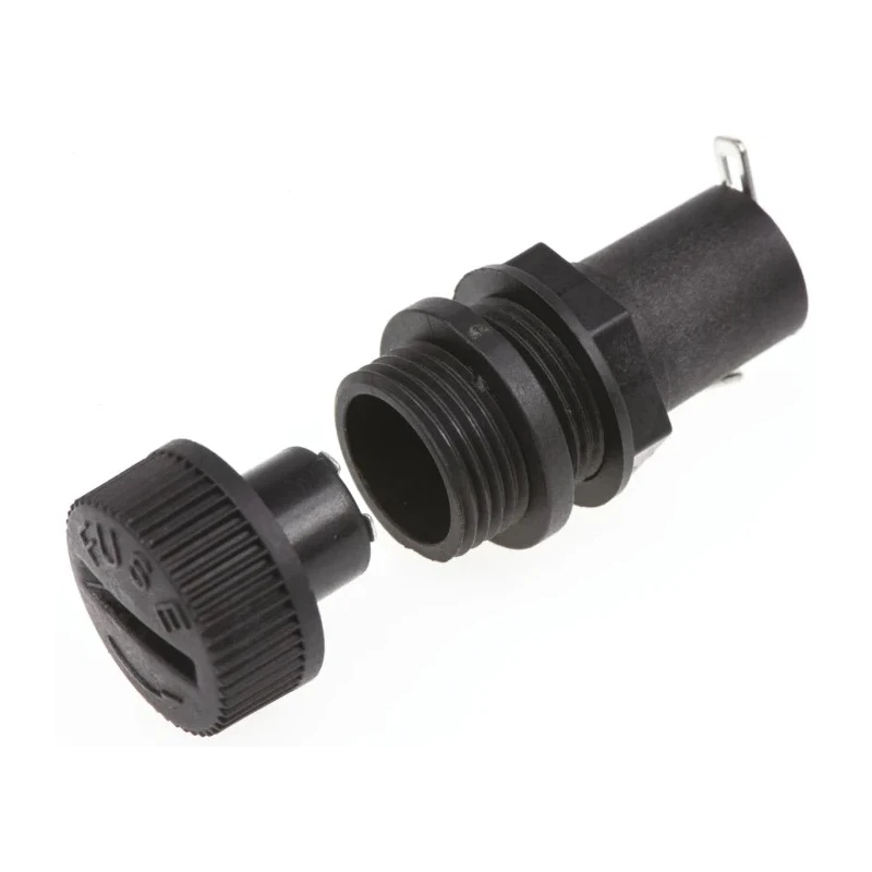 Eaton 6.3A Panel Mount Fuse Holder 1P-Pole 250V AC HTC-30M