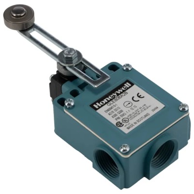 Honeywell Technologies GLE Series Nylon Roller Limit Switch DPST IP67 Die Cast Zinc Epoxy Coated Housing 240V AC 6A GLEB06A2B