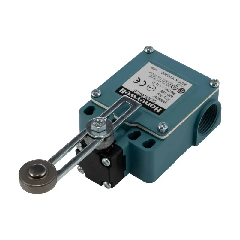 Honeywell Technologies GLE Series Nylon Roller Limit Switch DPST IP67 Die Cast Zinc Epoxy Coated Housing 240V AC 6A GLEB06A2B