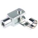 RS PRO Steel Clevis M12 x 1.75 Thread, 62 mm Length x 24 mm Width Zinc Plated 312-0208