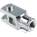 RS PRO Steel Clevis M12 x 1.75 Thread, 62 mm Length x 24 mm Width Zinc Plated 312-0208