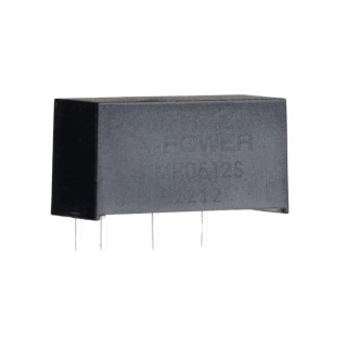 TRACOPOWER DC/DC Converter 12V DC Output 165mA 4.5-5.5V DC Input Through Hole SIP Package 2W TMH 0512S