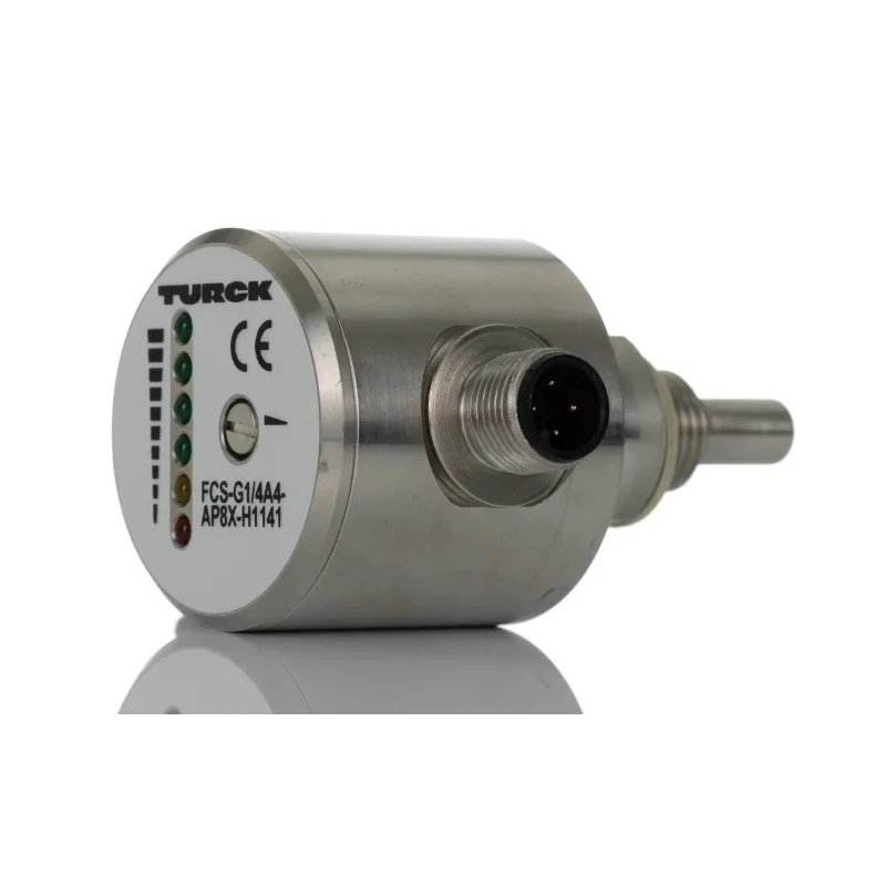 Turck Compact Flow Controller 300cm³/s PNP Output 0.25 in Pipe 26V dc FCS-G1/4A4-AP8X-H1141