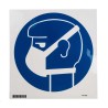 Brady Polyethylene Terephthalate Mandatory Sign Danger Keep Out Blue White Symbol and Text PIC 267-DIA 200-B7541 (BRANDED)