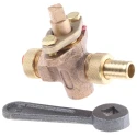 Pegler Yorkshire Drain Cock Bronze Body 1/2 in BSPP Thread G 10 bar Maximum Operating Pressure 130007