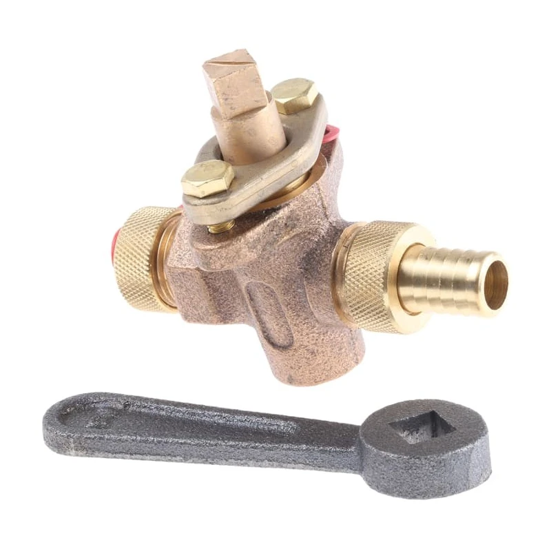 Pegler Yorkshire Drain Cock Bronze Body 1/2 in BSPP Thread G 10 bar Maximum Operating Pressure 130007
