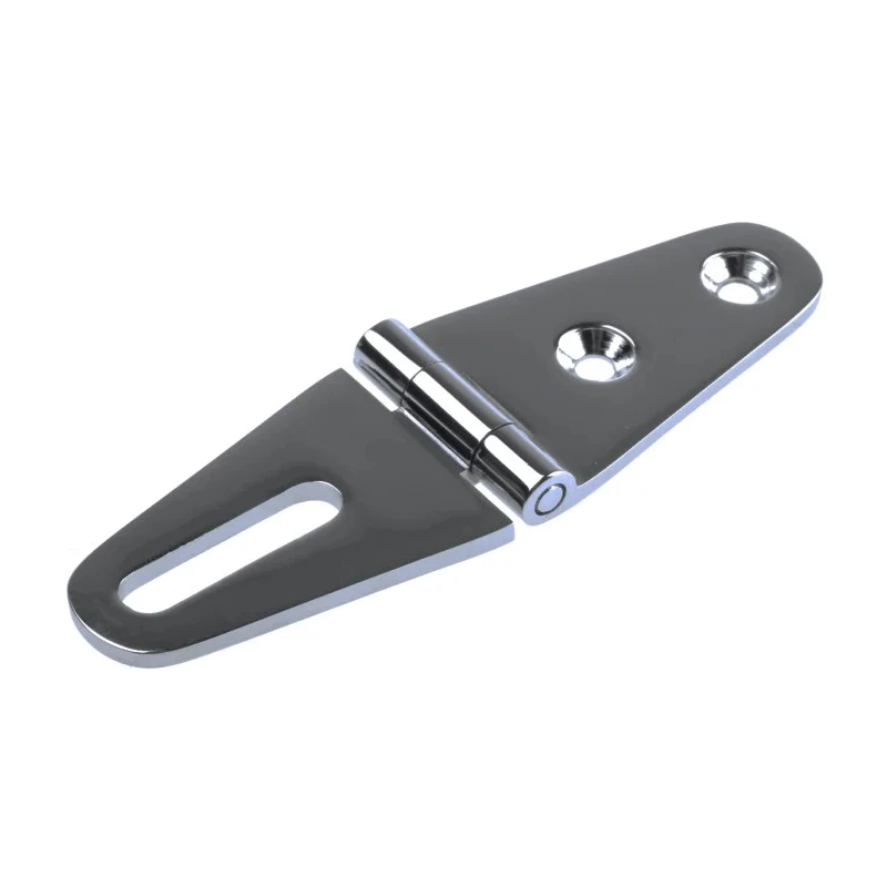 Pinet Chrome Steel Strap Hinge, Screw Fixing, 98.5 mm x 98.5 mm x 3 mm 293-7702