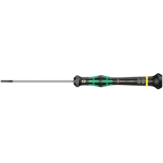 Wera Precision Screwdriver, 80 mm Blade Length, 177 mm Overall Length, Insulated, 0.8 mm Tip Thickness 05118008001