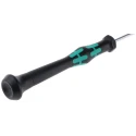 Wera Precision Screwdriver, 80 mm Blade Length, 177 mm Overall Length, Insulated, 0.8 mm Tip Thickness 05118008001