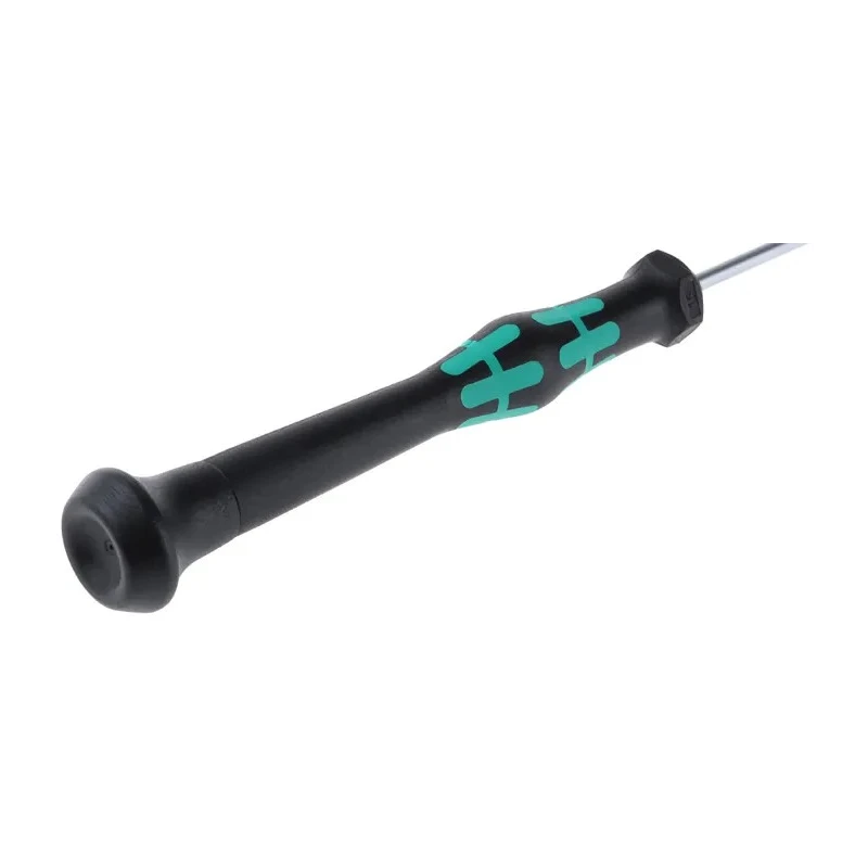 Wera Precision Screwdriver, 80 mm Blade Length, 177 mm Overall Length, Insulated, 0.8 mm Tip Thickness 05118008001