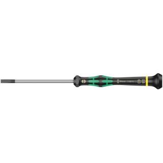 Wera Precision Screwdriver, 0.8 mm Tip Thickness, 80 mm Blade Length, 97 mm Overall Length, Insulated 05118014001