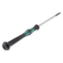 Wera Precision Screwdriver, 0.8 mm Tip Thickness, 80 mm Blade Length, 97 mm Overall Length, Insulated 05118014001