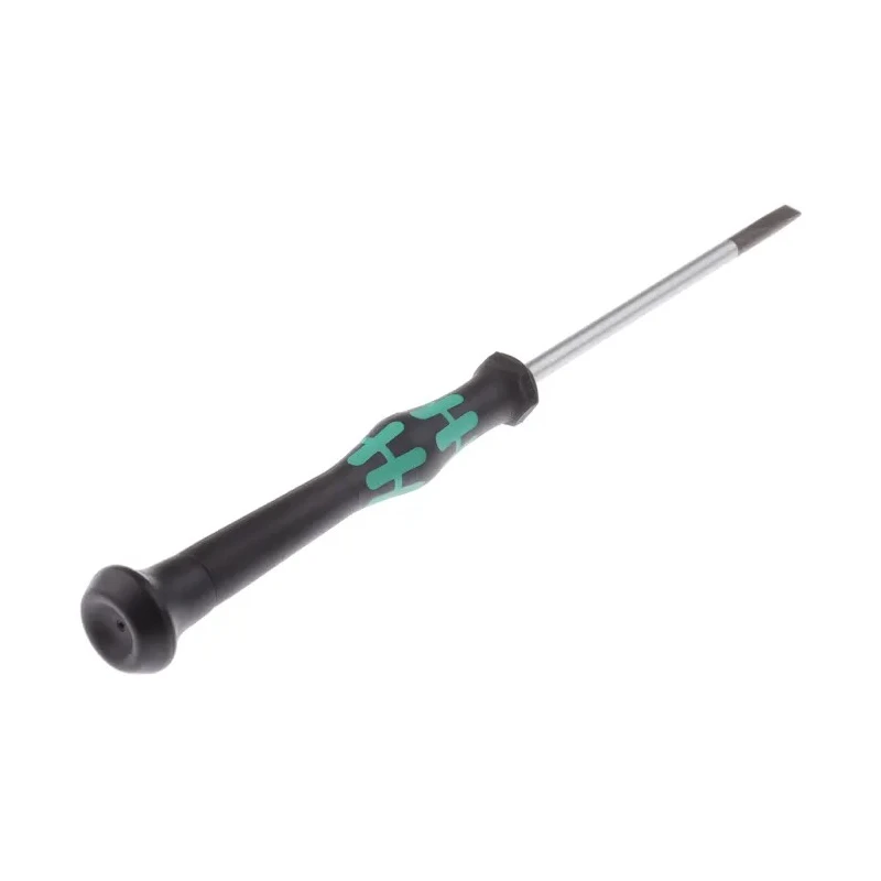 Wera Precision Screwdriver, 0.8 mm Tip Thickness, 80 mm Blade Length, 97 mm Overall Length, Insulated 05118014001