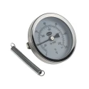 RS PRO Temperature Gauge Dial Thermometer Steel Case 66 mm 120°C Threaded Connection 324-8558